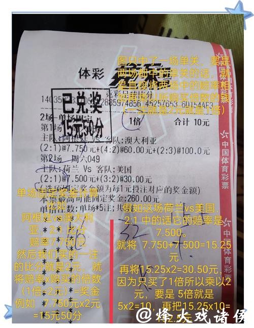 世界杯竞彩奖金分配方案与策略研究 世界杯竞彩奖金分配方案与策略研究